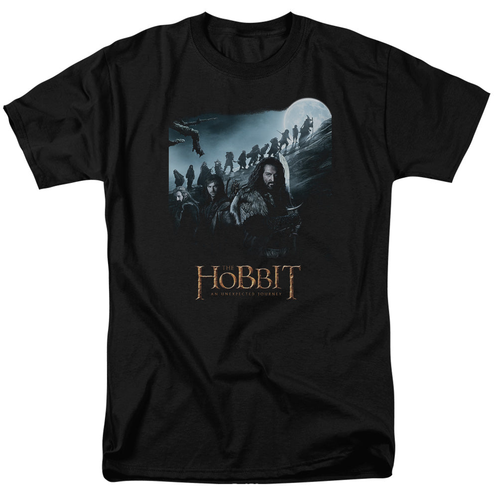 The Hobbit - A Journey - Short Sleeve Adult 18/1 - Black T-shirt