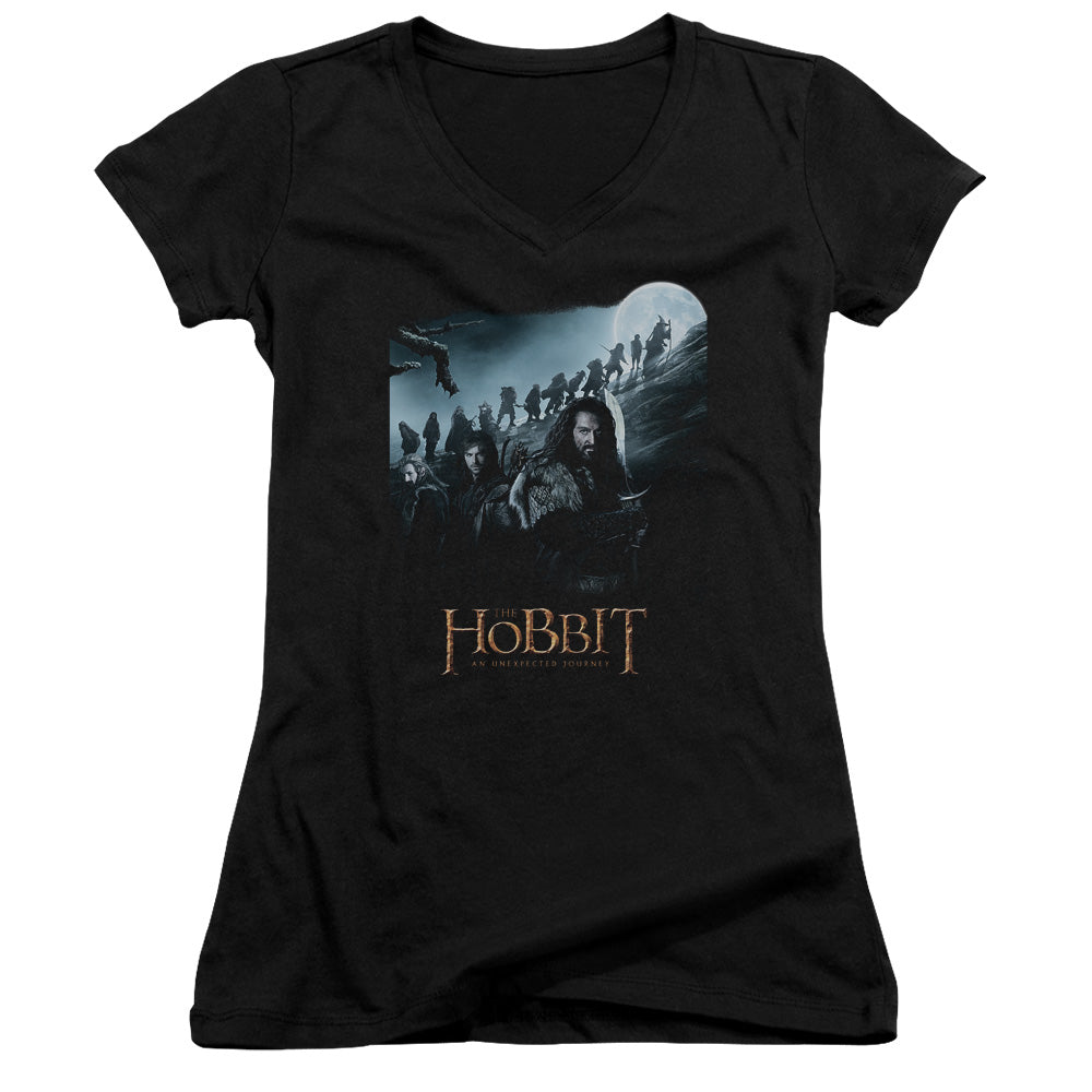 The Hobbit - A Journey - Junior V-neck - Black