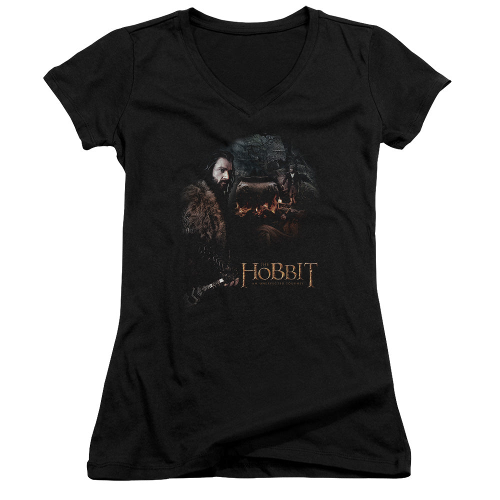 The Hobbit - Cauldron - Junior V-neck - Black