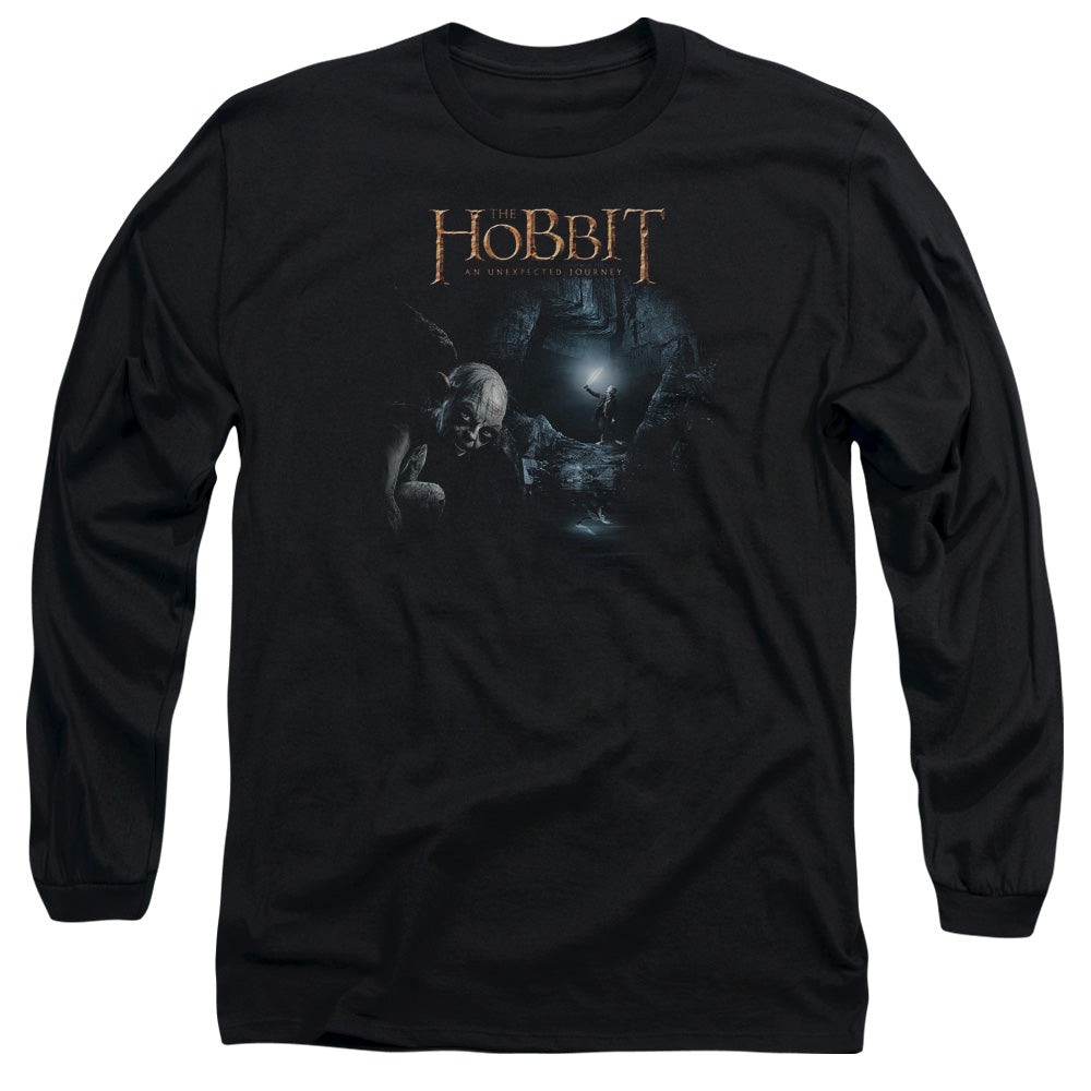 The Hobbit - Light - Long Sleeve Adult 18/1 - Black T-shirt
