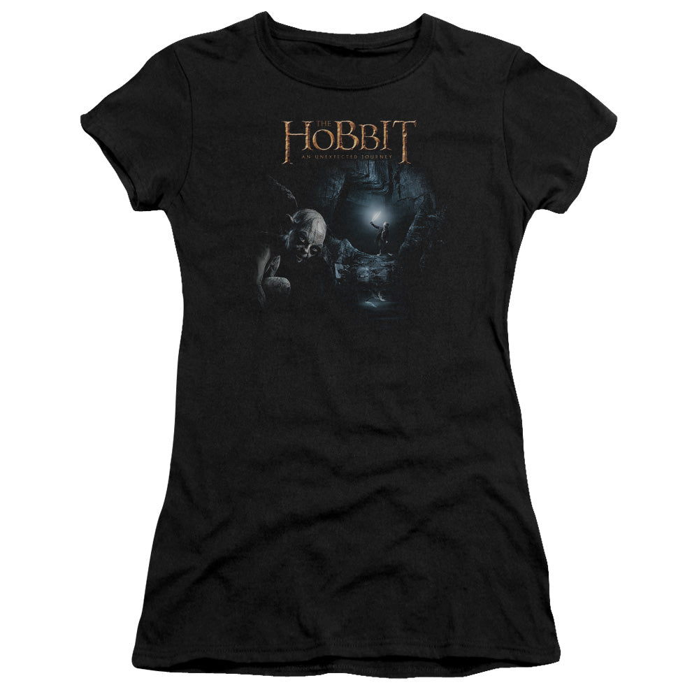 The Hobbit - Light - Short Sleeve Junior Sheer - Black T-shirt
