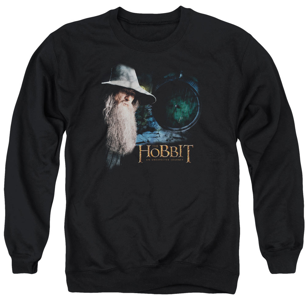 The Hobbit The Door - Adult Crewneck Sweatshirt - Black