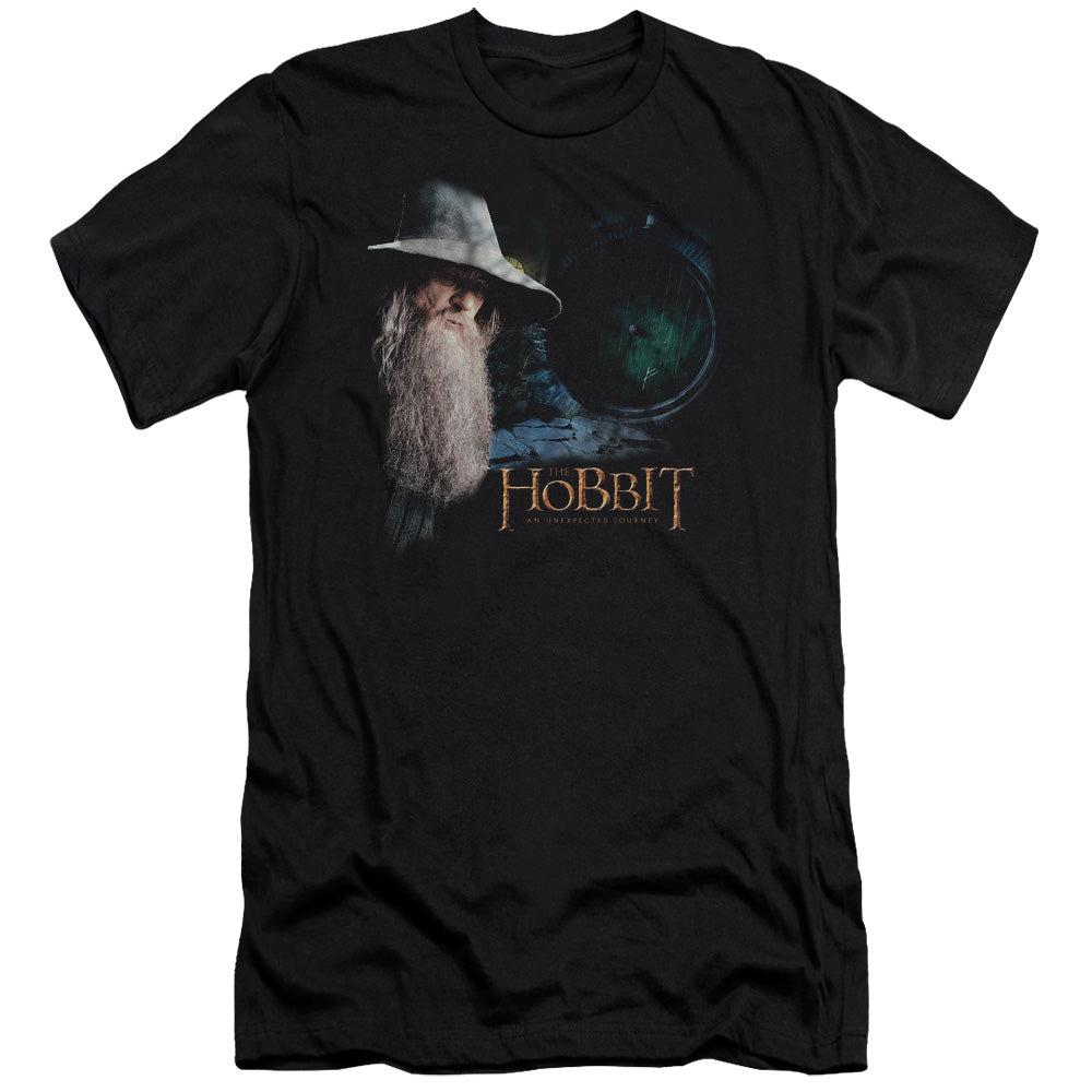 The Hobbit - The Door - Short Sleeve Adult 30/1 - Black T-shirt