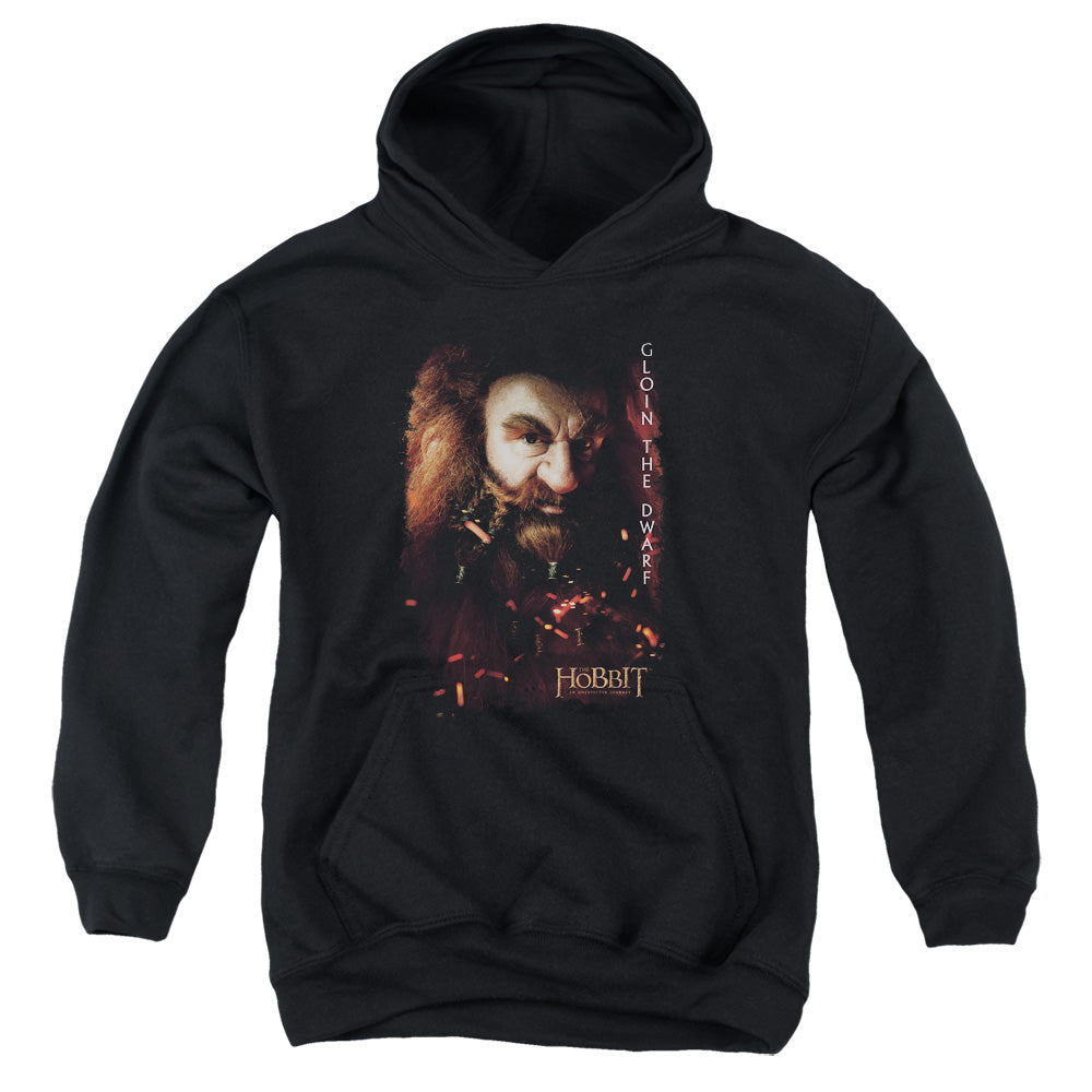 The Hobbit - Gloin Poster - Youth Pull-over Hoodie - Black