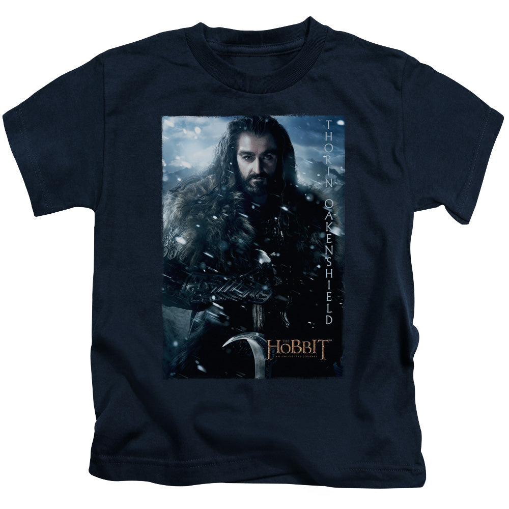 THE HOBBIT THORIN POSTER - S/S JUVENILE 18/1 - NAVY - T-Shirt