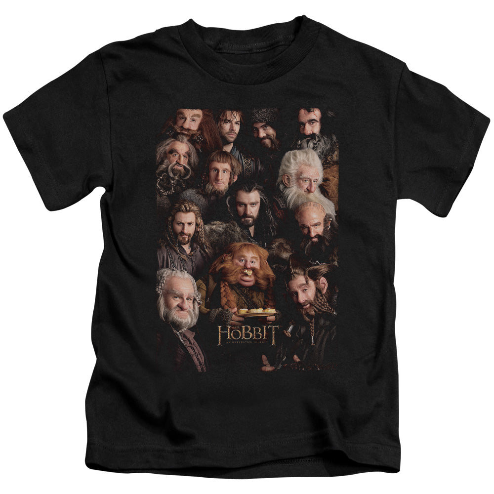THE HOBBIT DWARVES POSTER - S/S JUVENILE 18/1 - BLACK - T-Shirt
