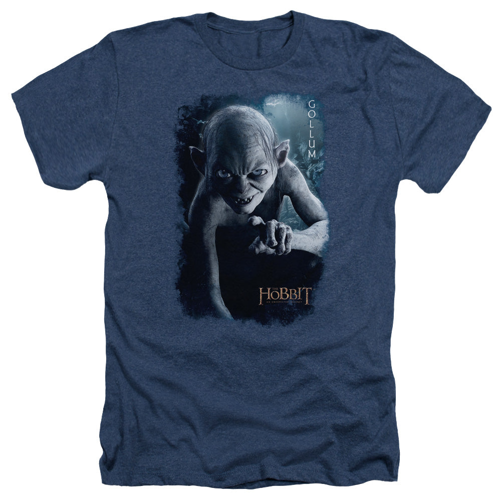 The Hobbit - Gollum Poster - Adult Heather - Navy