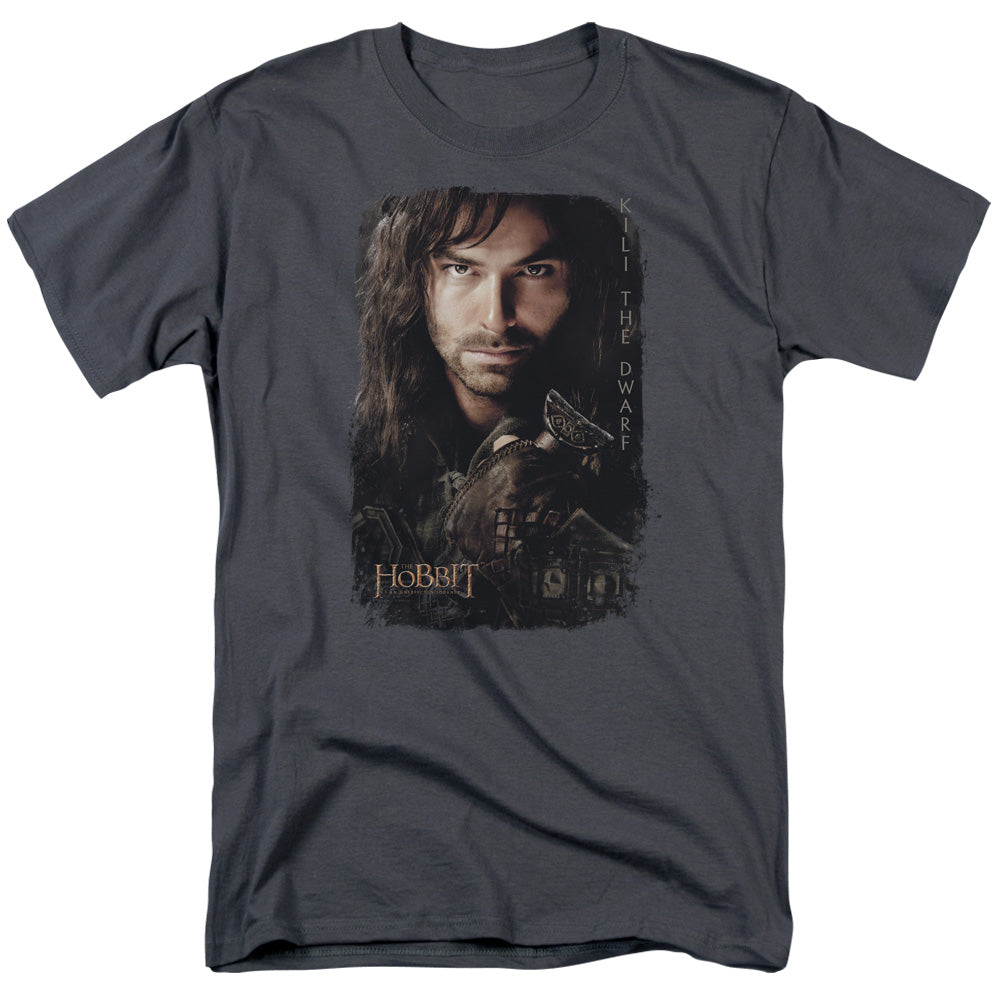 Hobbit - Kili Poster - Short Sleeve Adult 18/1 - Charcoal T-shirt
