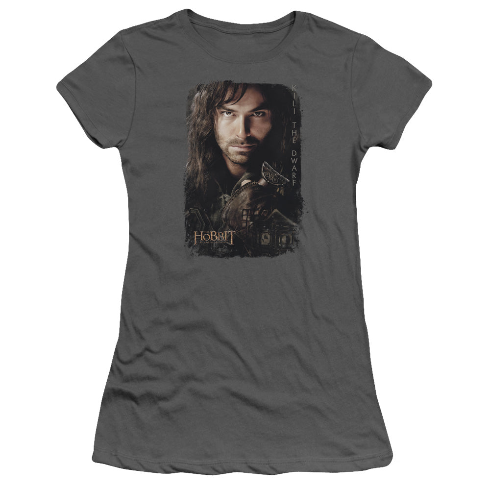 Hobbit - Kili Poster - Short Sleeve Junior Sheer - Charcoal T-shirt