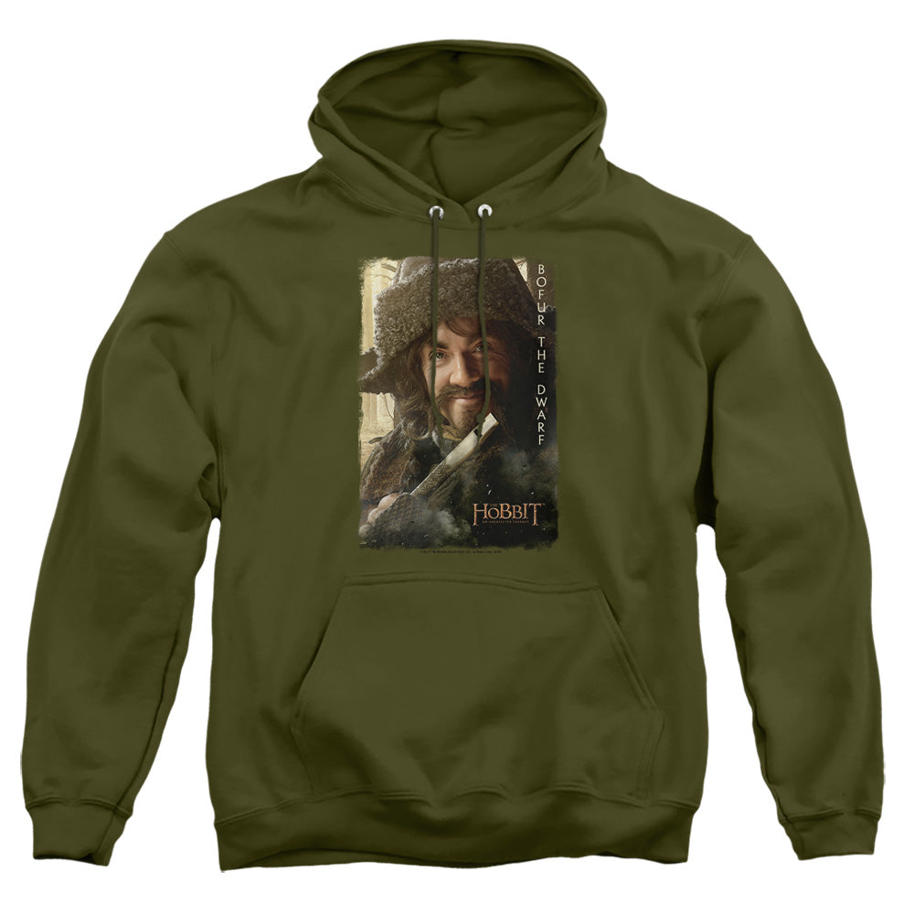 The Hobbit - Bofur - Adult Pull-over Hoodie - Military Green