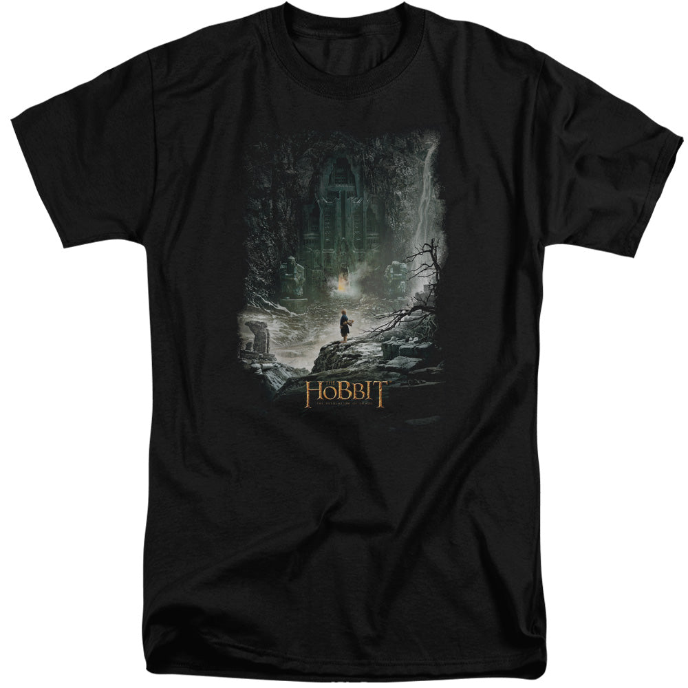 Hobbit - At Smaugs Door - Short Sleeve Adult Tall - Black T-shirt