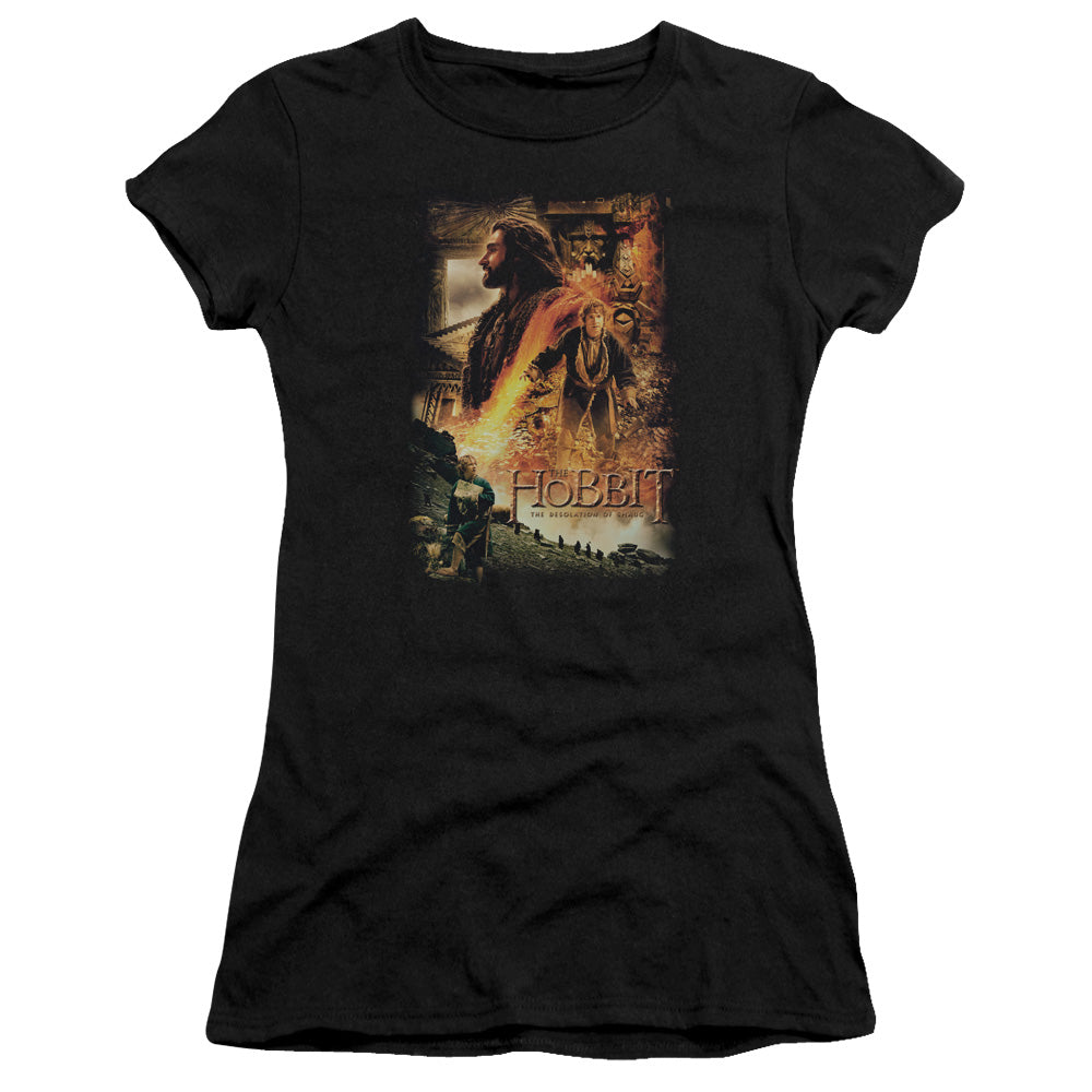 Hobbit - Golden Chamber - Short Sleeve Junior Sheer - Black T-shirt