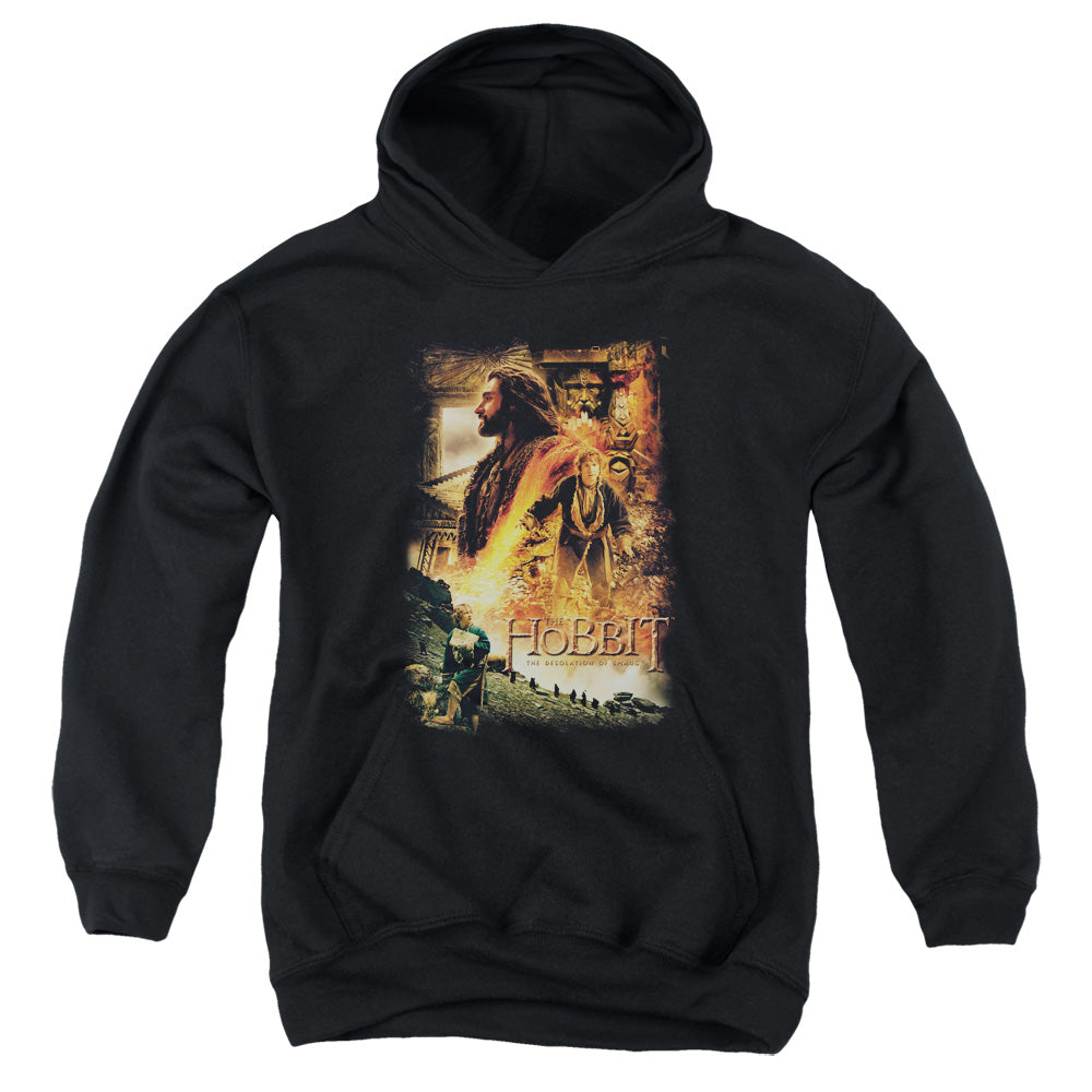 Hobbit - Golden Chamber - Youth Pull-over Hoodie - Black