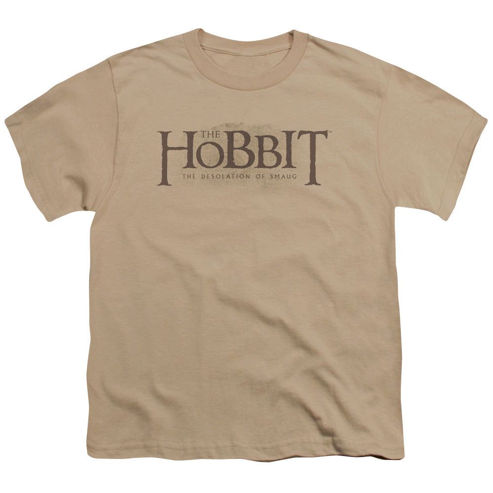 Hobbit - Textured Logo - Short Sleeve Youth 18/1 - Sand T-shirt
