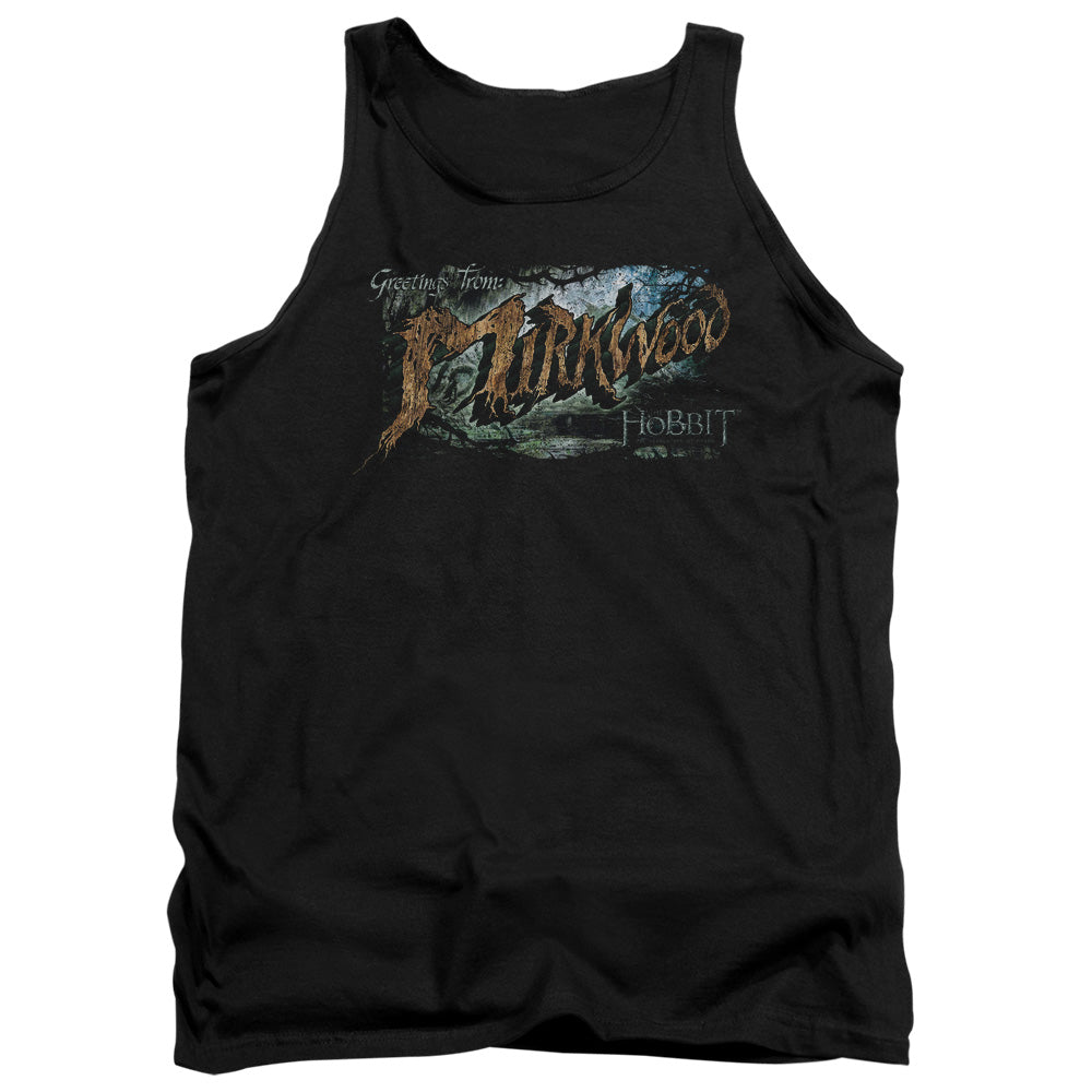 Hobbit - Greetings From Mirkwood - Adult Tank - Black