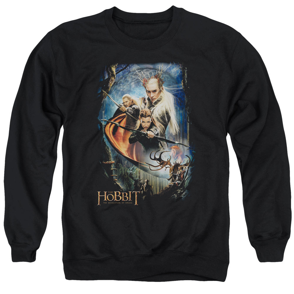 Hobbit - Thranduil's Realm - Adult Crewneck Sweatshirt - Black