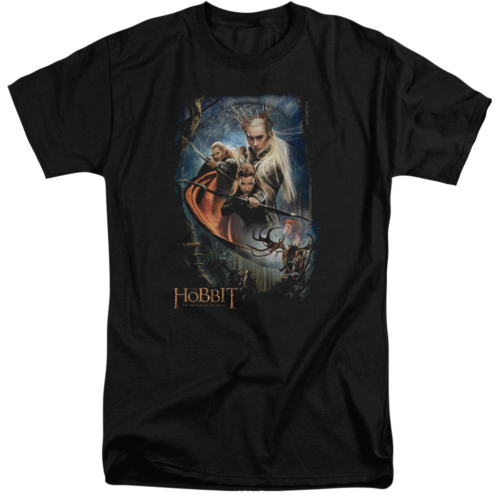 Hobbit - Thranduils Realm - Short Sleeve Adult Tall - Black T-shirt