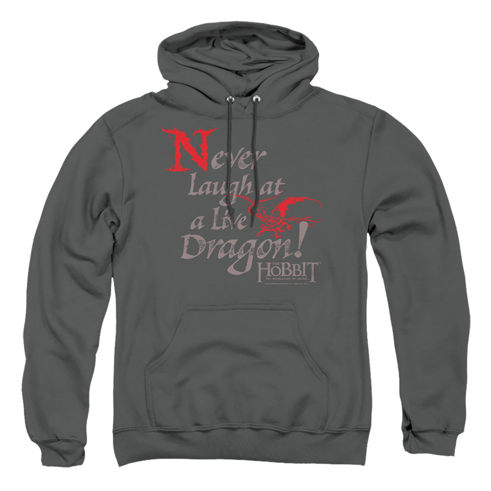 Hobbit - Never Laugh - Adult Pull-over Hoodie - Charcoal