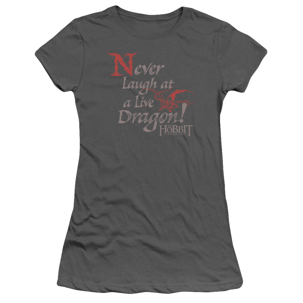 Hobbit - Never Laugh - Short Sleeve Junior Sheer - Charcoal T-shirt
