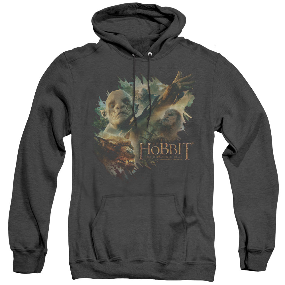 Hobbit - Baddies - Adult Heather Hoodie - Black