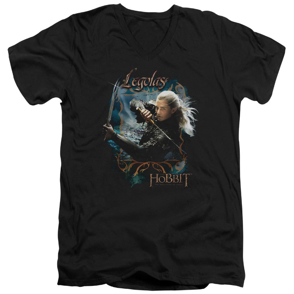 Hobbit - Knives - Short Sleeve Adult V-neck 30/1 - Black T-shirt