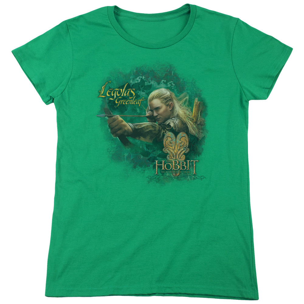 Hobbit - Greenleaf - Short Sleeve Womens Tee - Kelly Green T-shirt