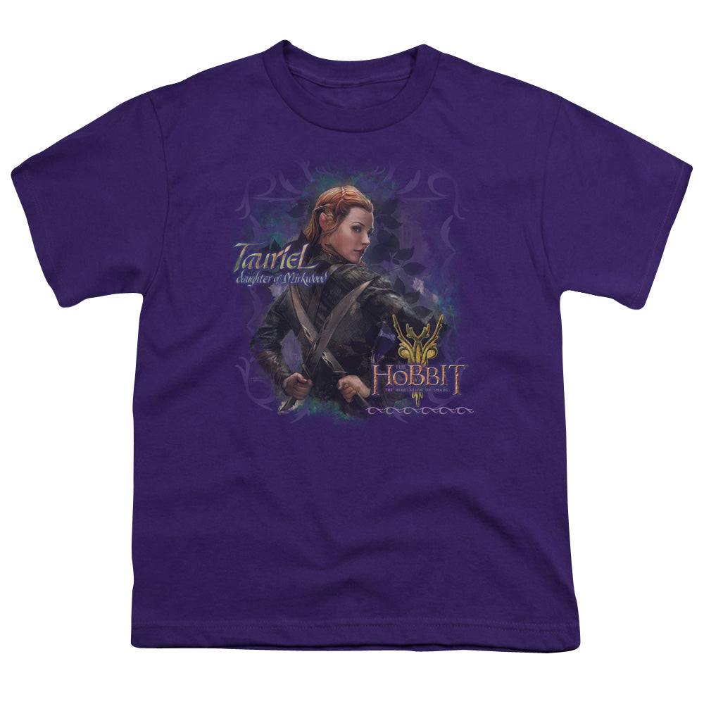Hobbit - Daughter - Short Sleeve Youth 18/1 - Purple T-shirt