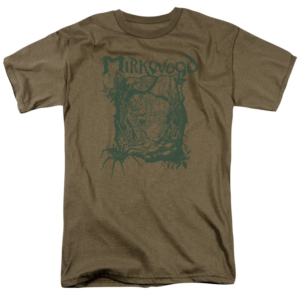 Hobbit - Mirkwood Line - Short Sleeve Adult 18/1 - Safari Green T-shirt