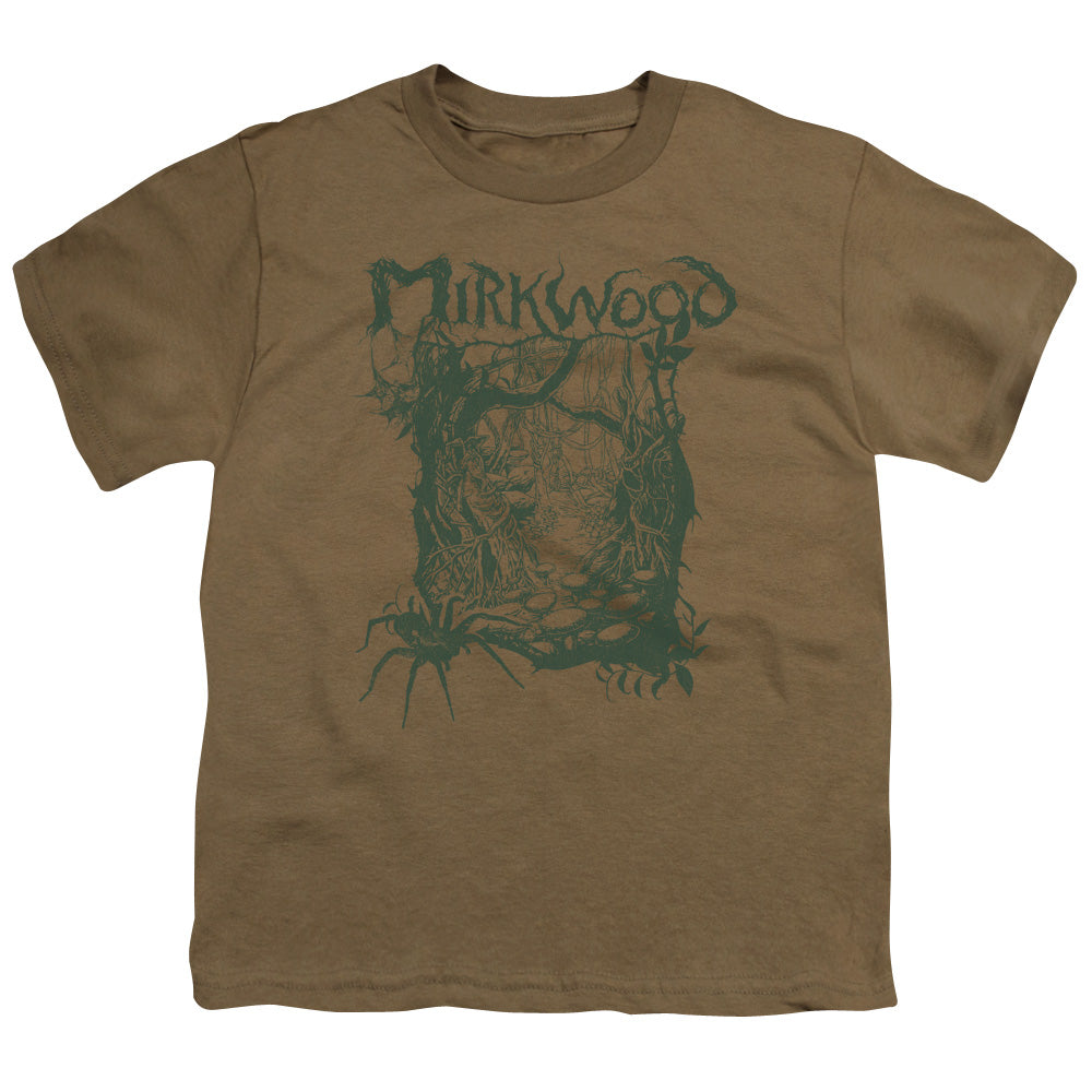 Hobbit - Mirkwood Line - Short Sleeve Youth 18/1 - Safari Green T-shirt