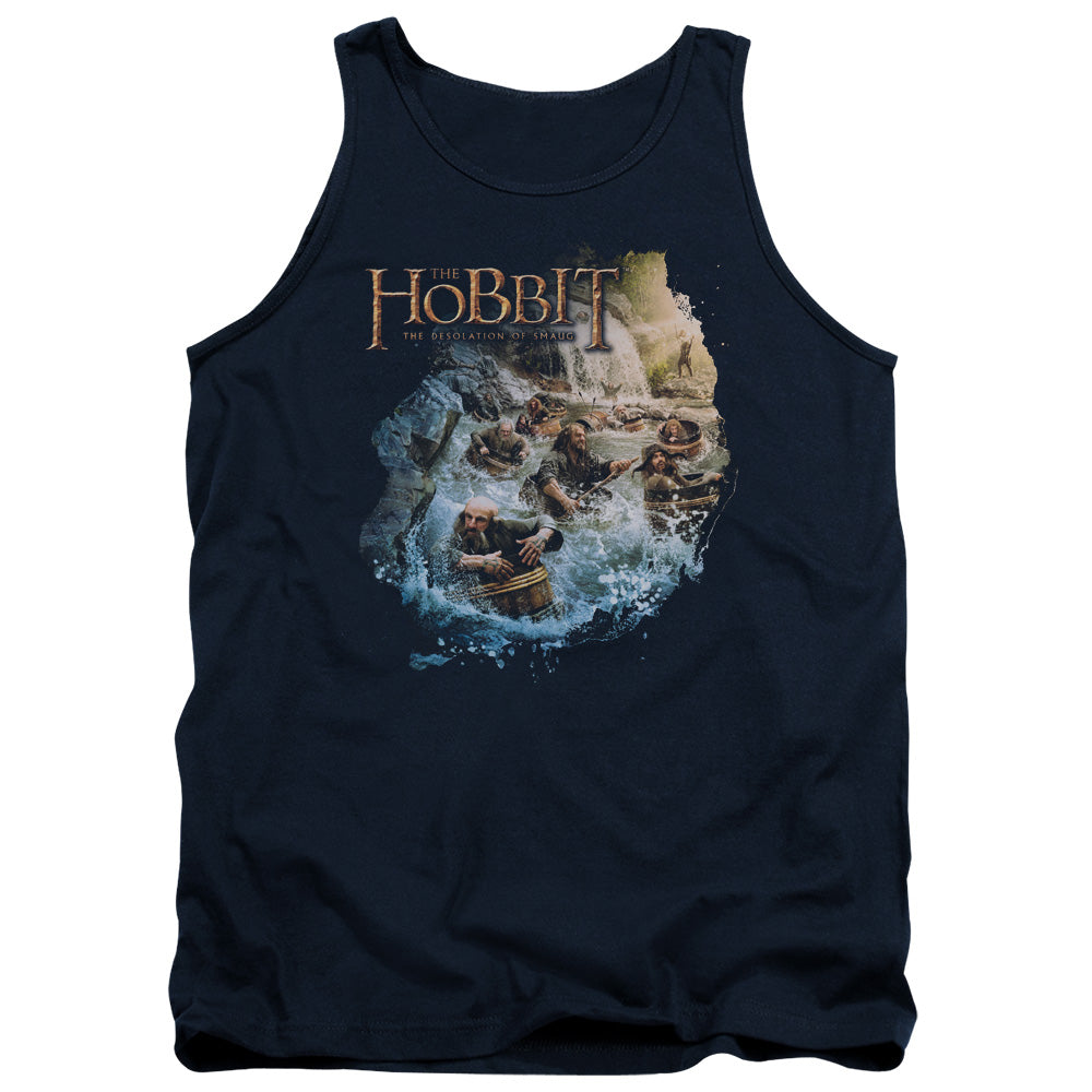 Hobbit - Barreling Down - Adult Tank - Navy