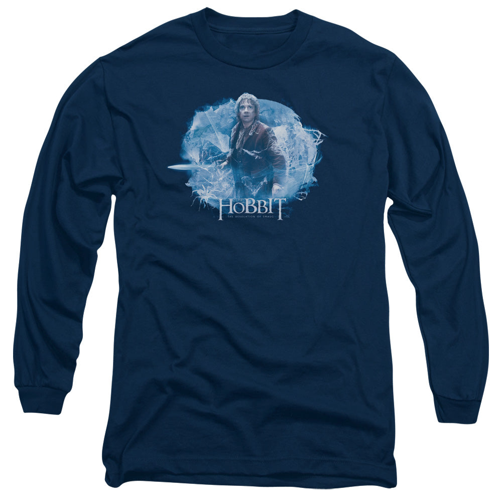 Hobbit - Tangled Web - Long Sleeve Adult 18/1 - Navy T-shirt