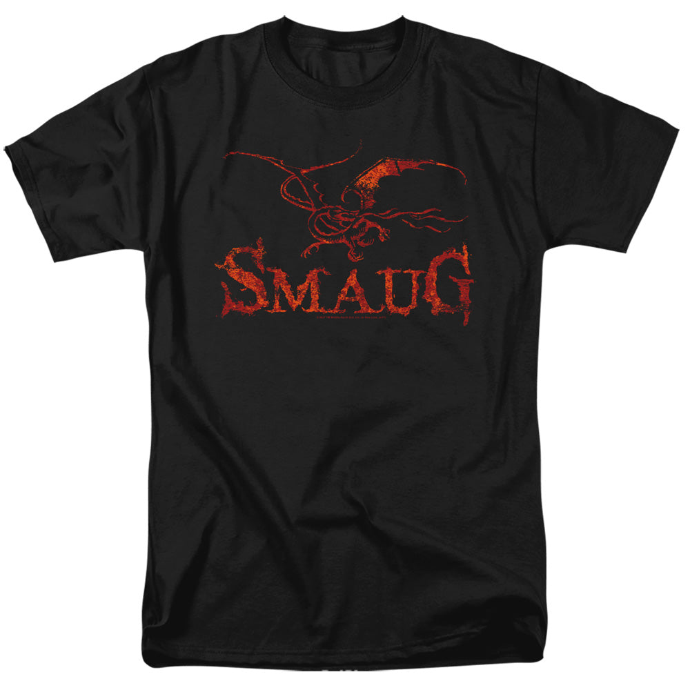 Hobbit - Dragon - Short Sleeve Adult 18/1 - Black T-shirt