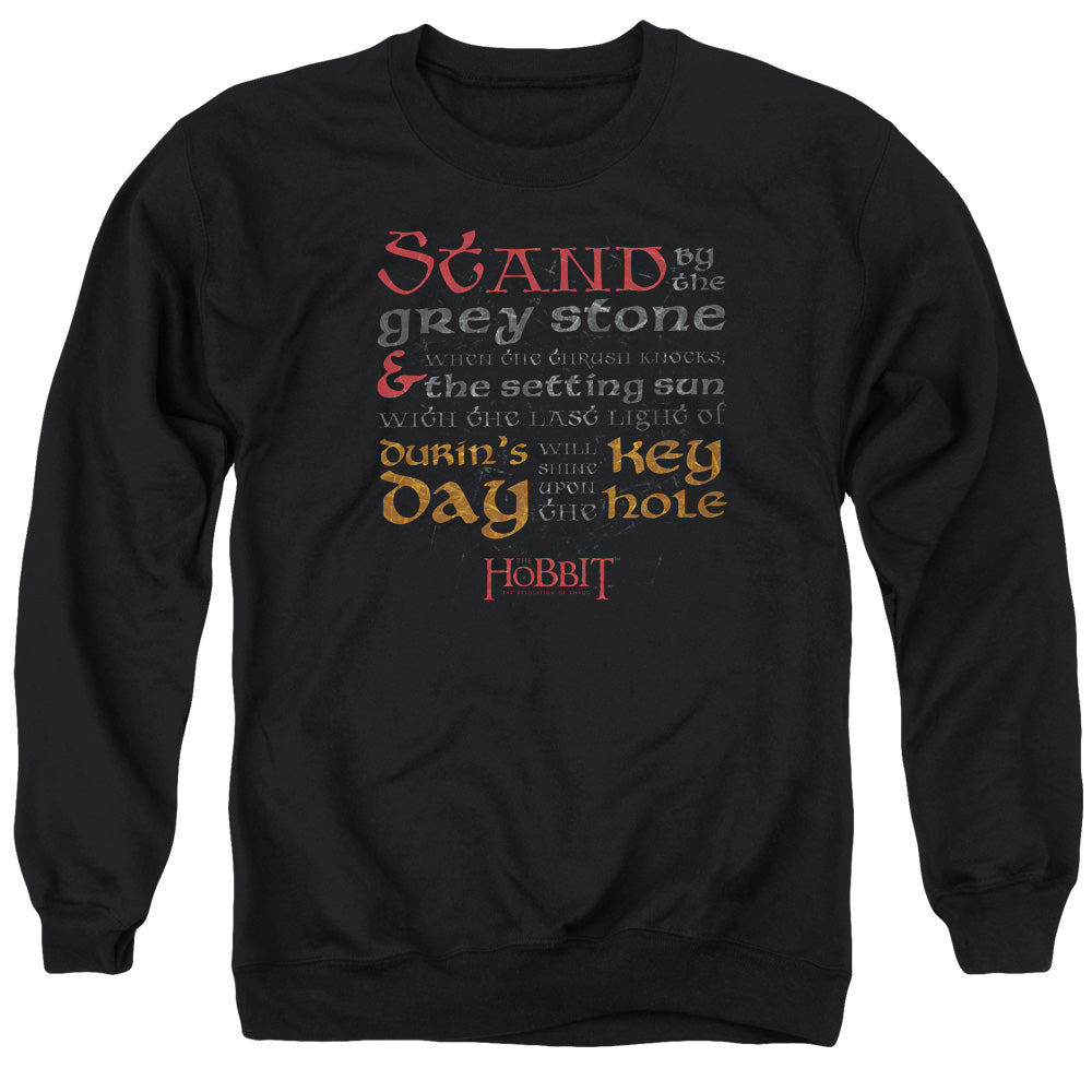 Hobbit - Keyhole - Adult Crewneck Sweatshirt - Black