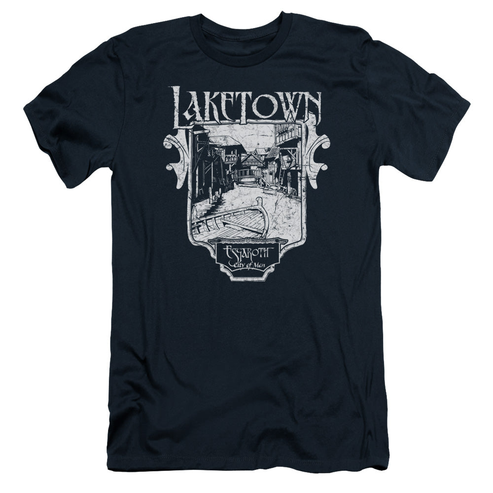 Hobbit - Laketown Simple - Short Sleeve Adult 30/1 - Navy T-shirt