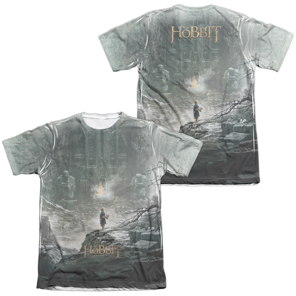 Hobbit - Big Poster (Front & Back Print) - Adult 65/35 Poly/cotton Short Sleeve Tee - White T-shirt