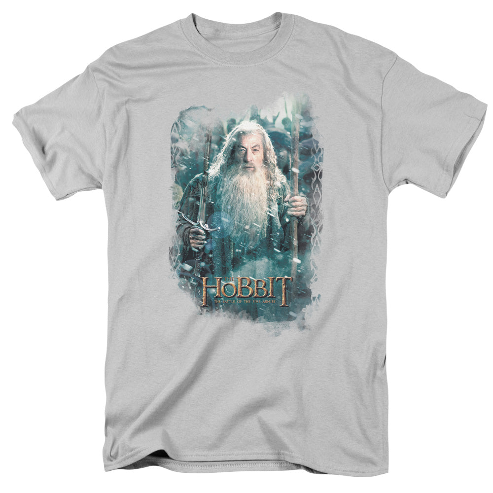 Hobbit - Gandalfs Army - Short Sleeve Adult 18/1 - Silver T-shirt