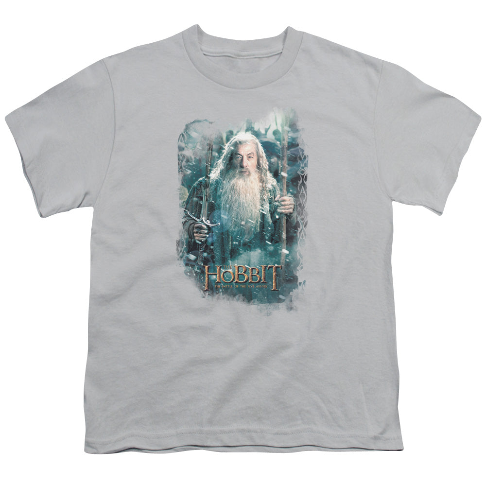 Hobbit - Gandalfs Army - Short Sleeve Youth 18/1 - Silver T-shirt