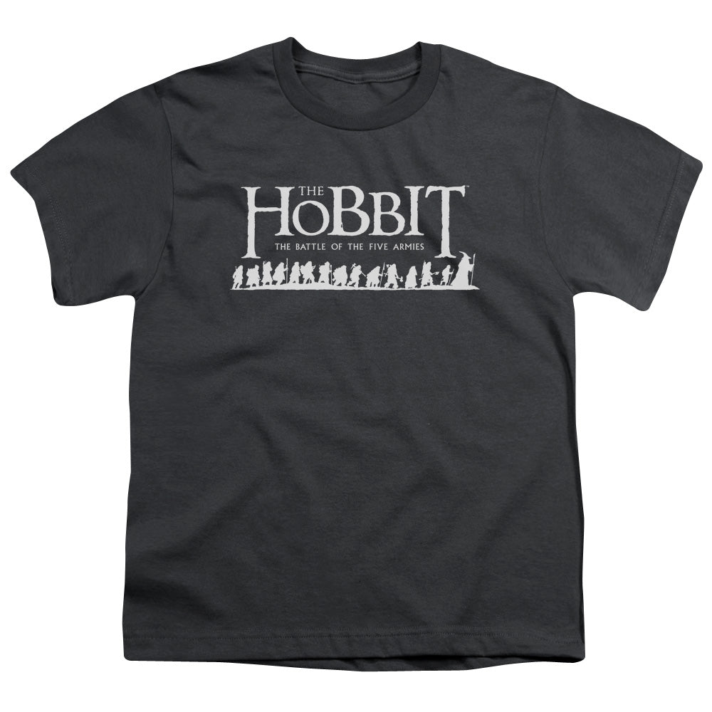 Hobbit - Walking Logo - Short Sleeve Youth 18/1 - Charcoal T-shirt