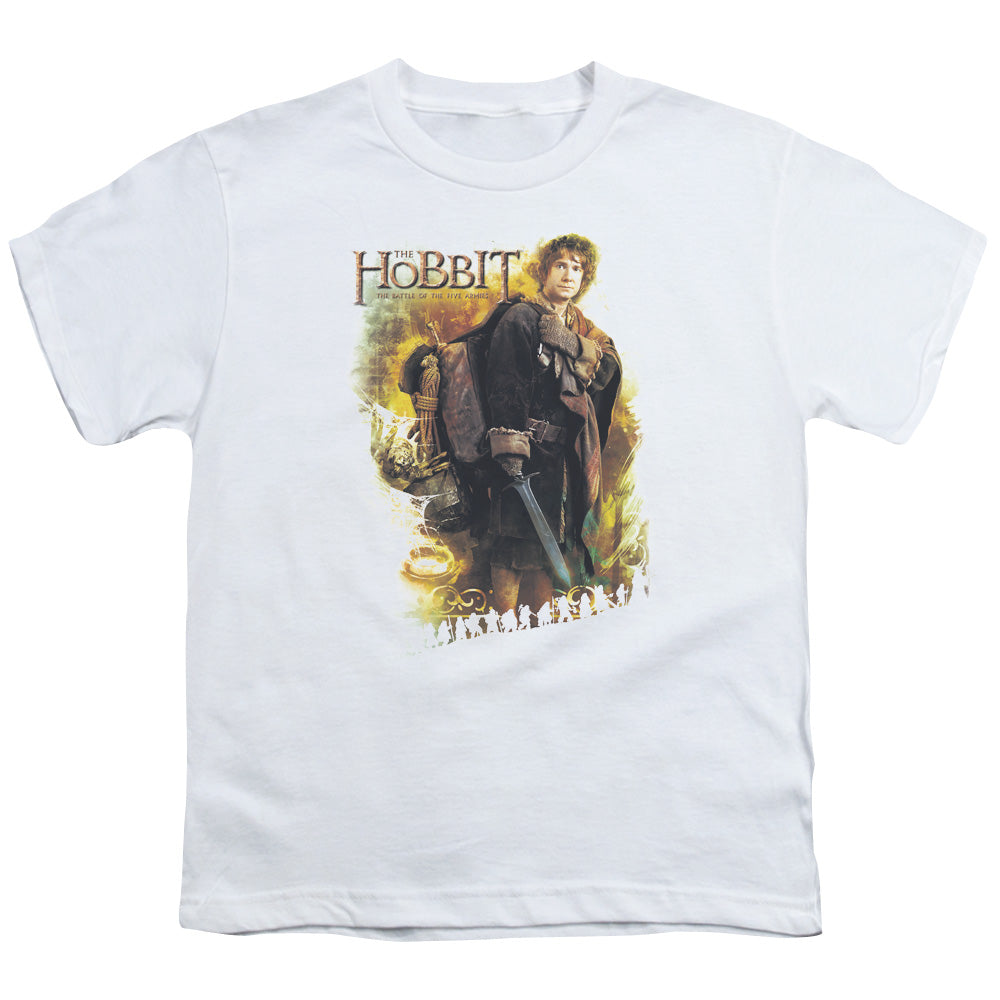 Hobbit - Bilbo - Short Sleeve Youth 18/1 - White T-shirt