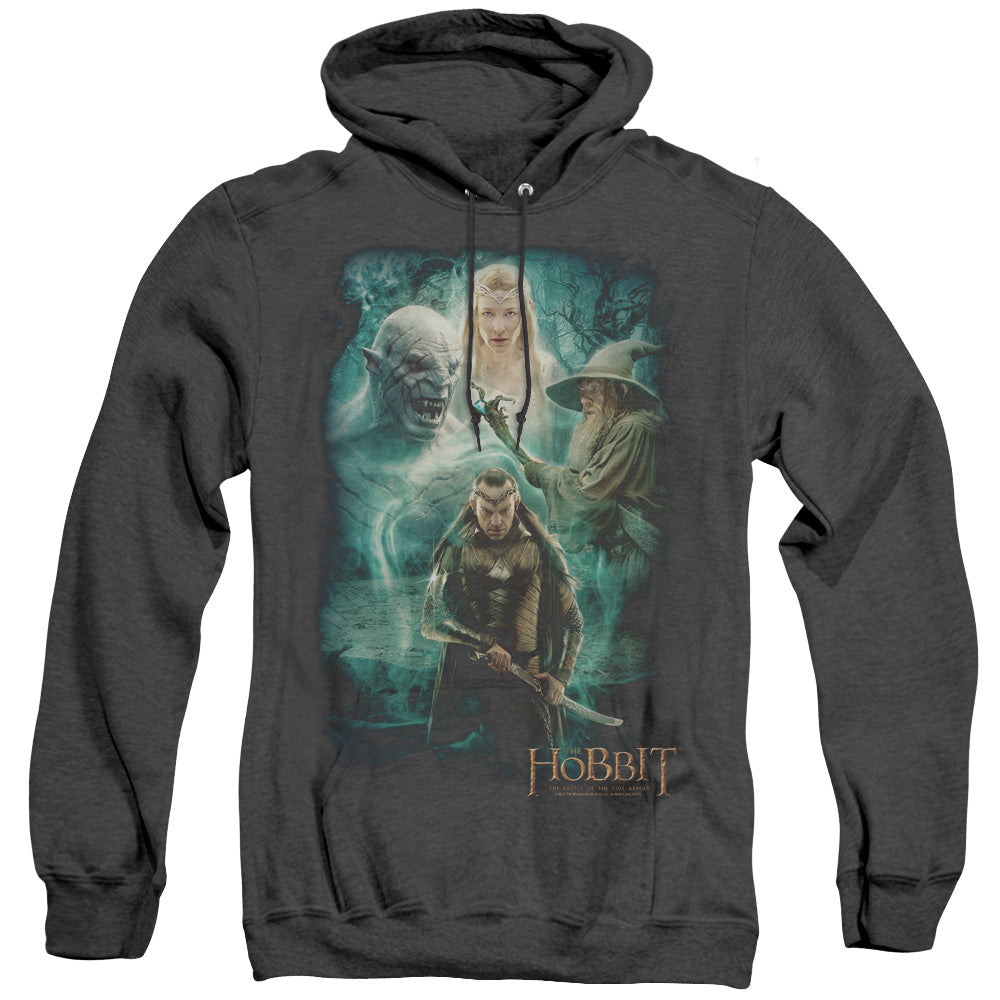 Hobbit - Elronds Crew - Adult Heather Hoodie - Black
