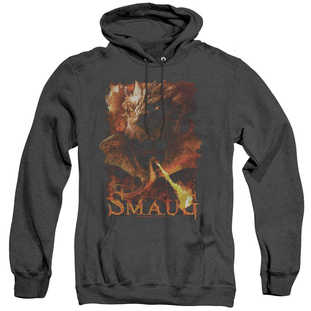 Hobbit - Smolder - Adult Heather Hoodie - Black
