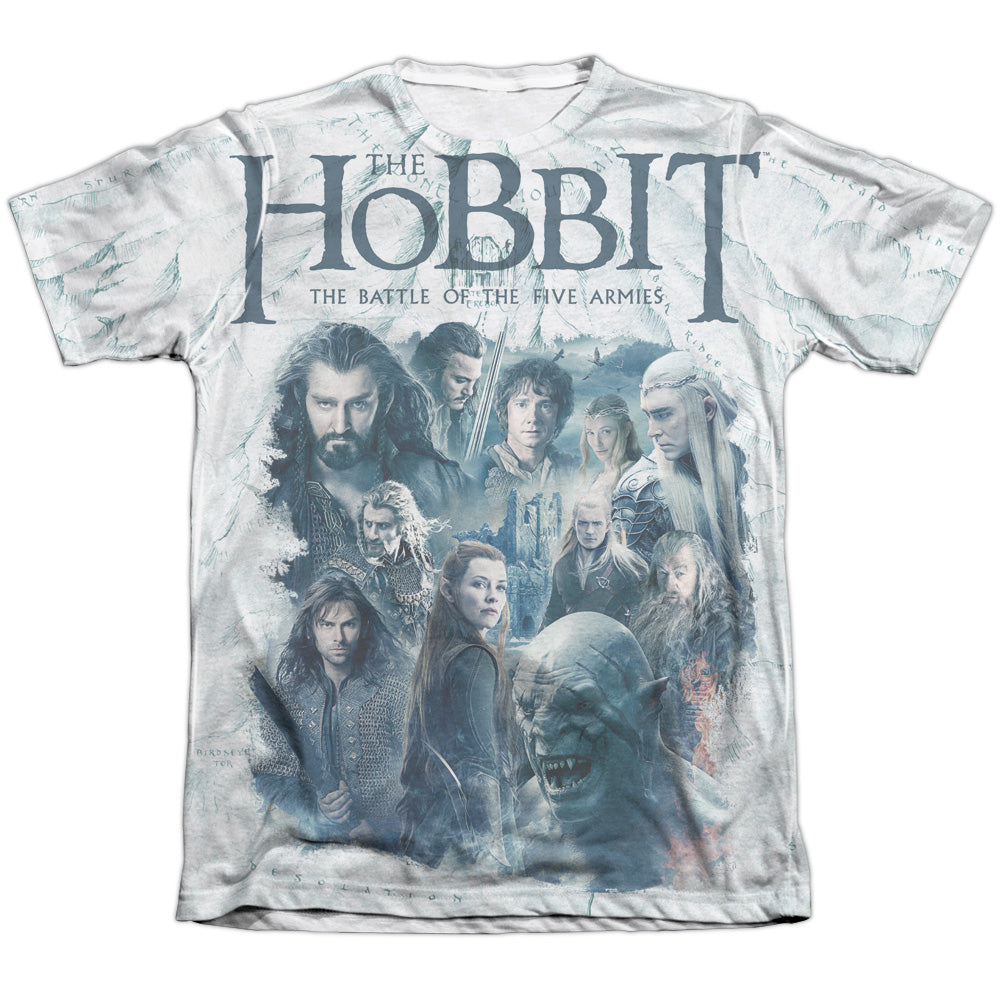 Hobbit - Ready For Battle - Adult Poly/cotton Short Sleeve Tee - White T-shirt