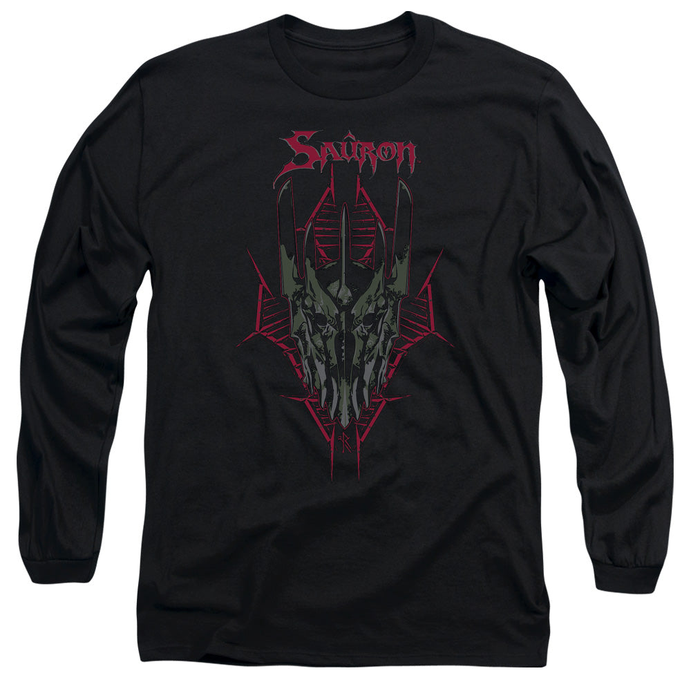 Hobbit - Evils Helm - Long Sleeve Adult 18/1 - Black T-shirt