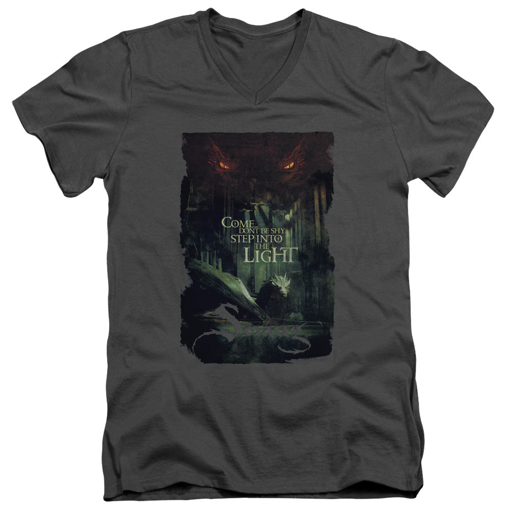 Hobbit - Taunt - Short Sleeve Adult V-neck 30/1 - Charcoal T-shirt