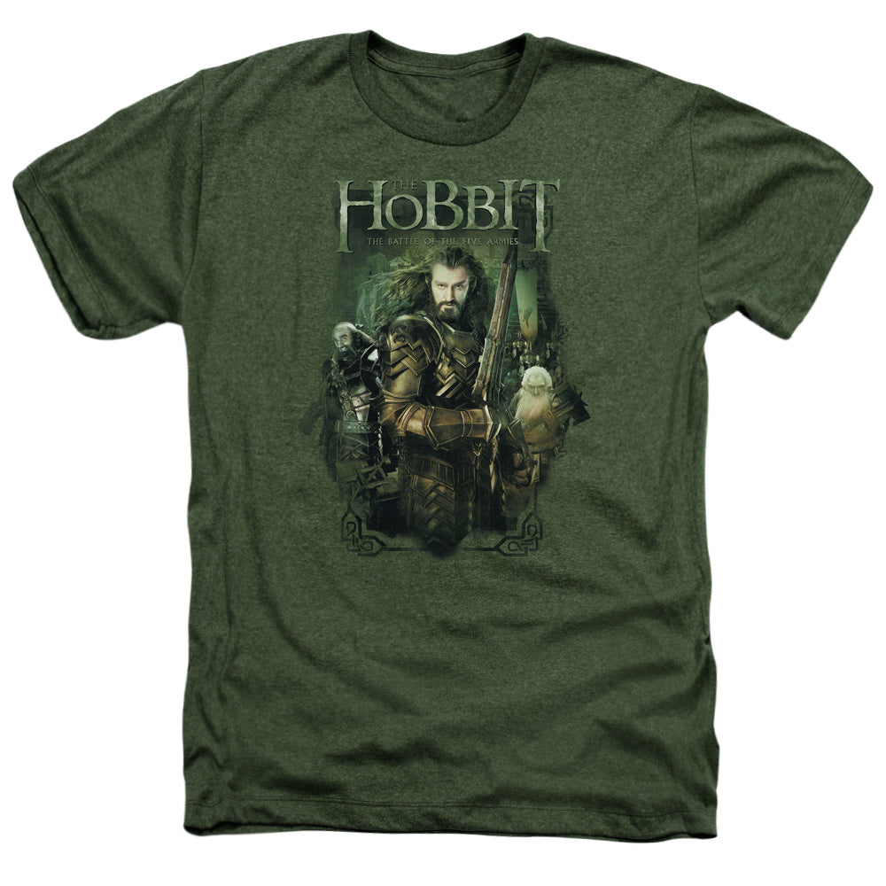 Hobbit - Thorin And Company - Adult Heather - Military Green