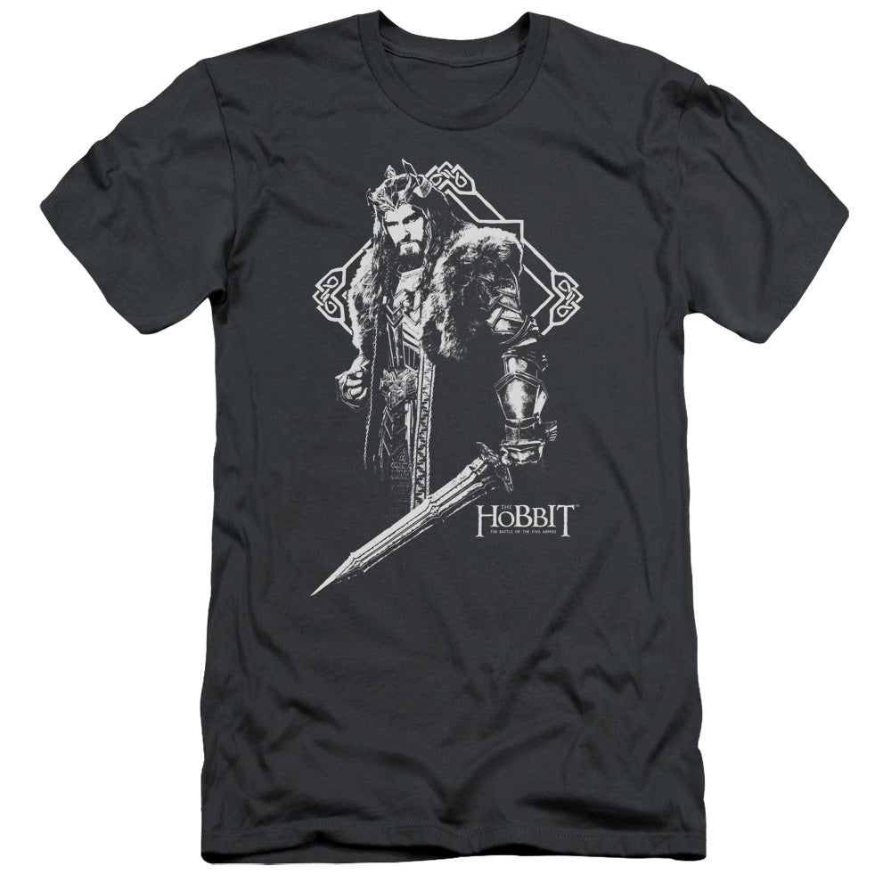 Hobbit - King Thorin - Short Sleeve Adult 30/1 - Charcoal T-shirt