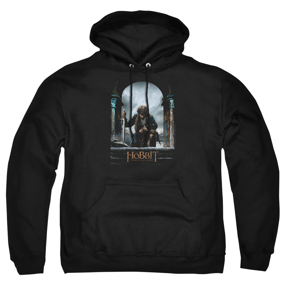 Hobbit - Bilbo Poster - Adult Pull-over Hoodie - Black