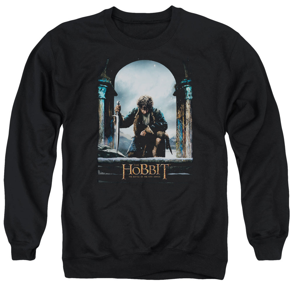 Hobbit - Bilbo Poster - Adult Crewneck Sweatshirt - Black