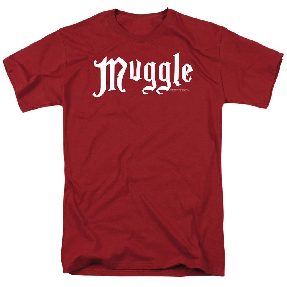 Harry Potter - Muggle - Short Sleeve Adult 18/1 - Cardinal T-shirt