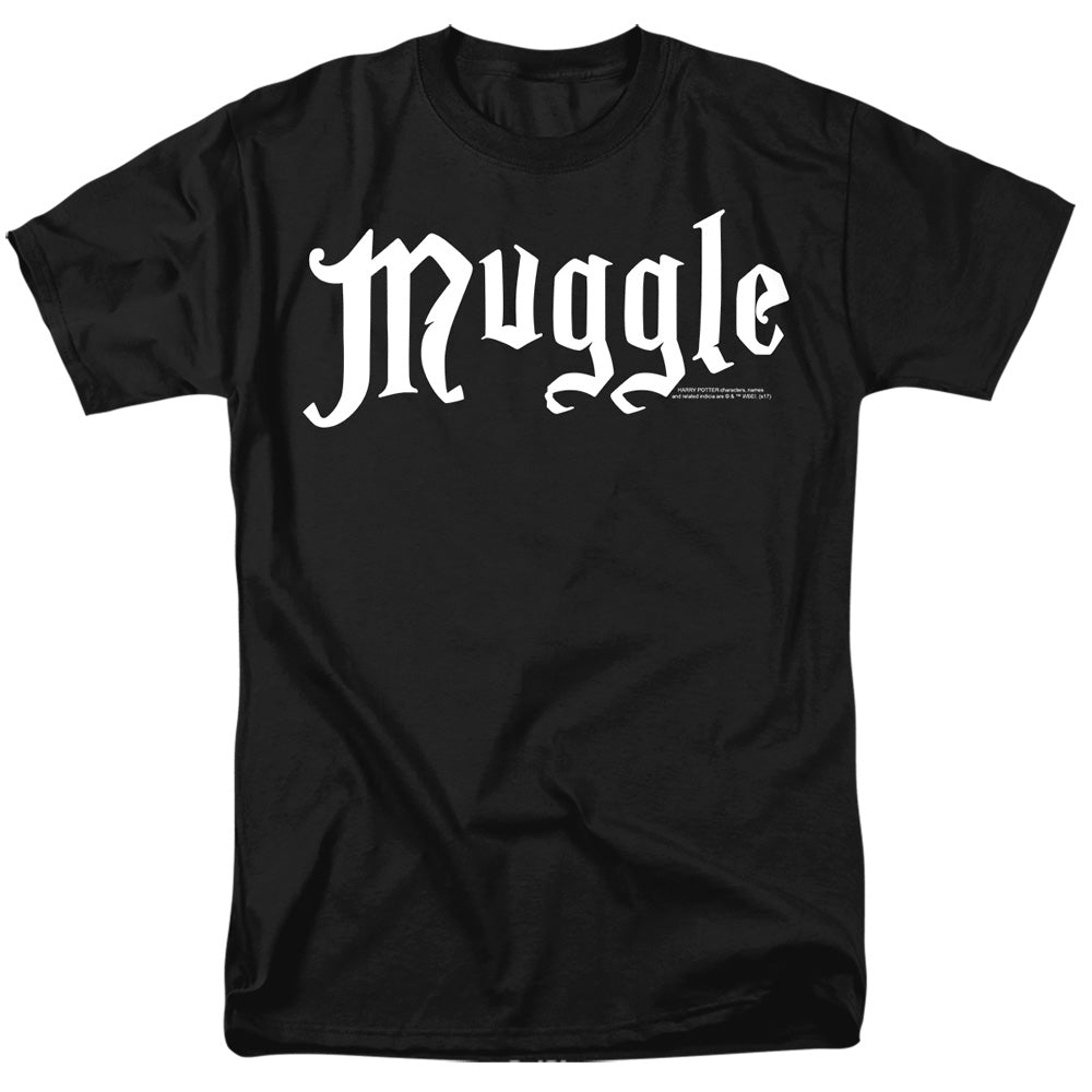 Harry Potter - Muggle - Short Sleeve Adult 18/1 - Black T-shirt